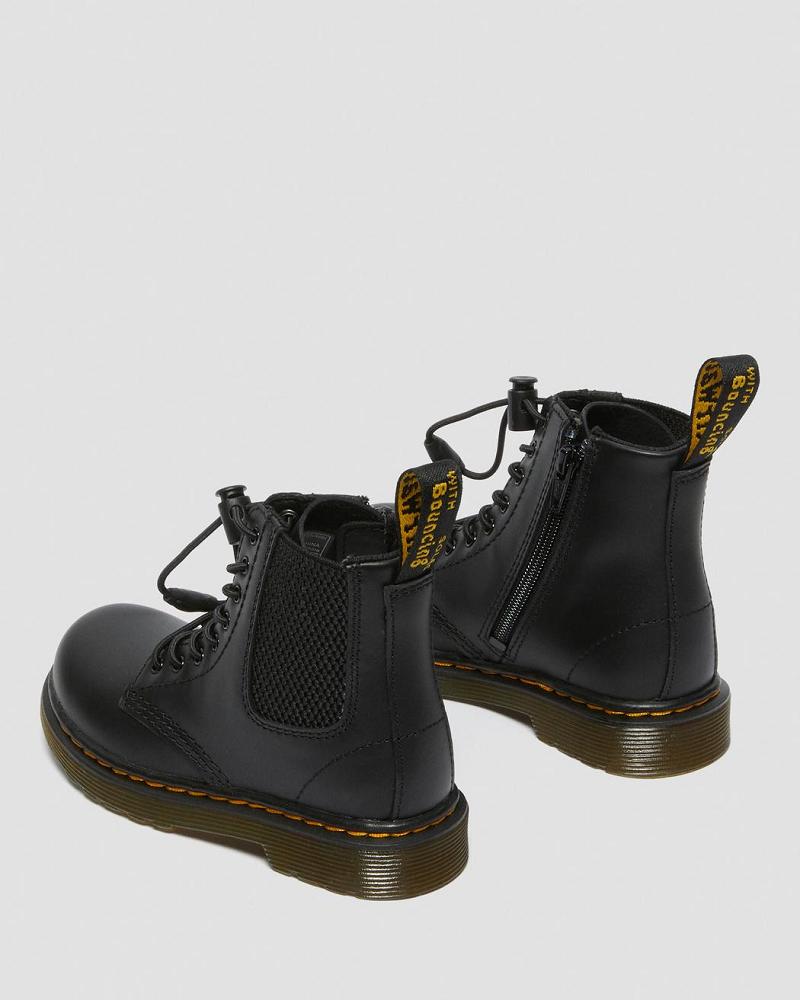 Kids' Dr Martens Toddler 1460 Harper Leather Casual Boots Black | AU 663MQZ